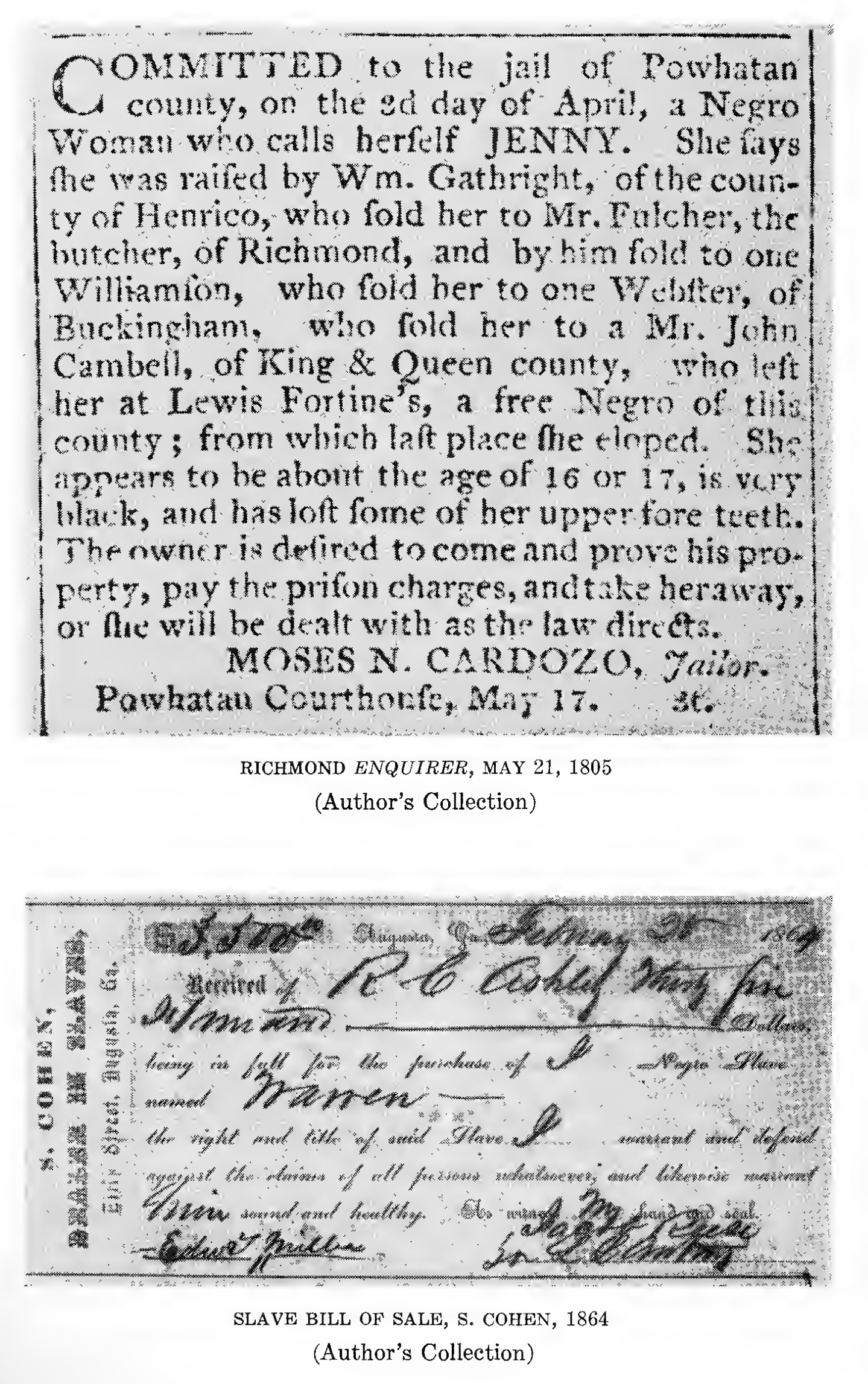 Jewish Slave Advert - Jailed Negress
